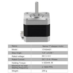 RoboThings NEMA17 4.2 Kg-cm Stepper Motor – D Type Shaft with 2-Set A4988 driver image 3