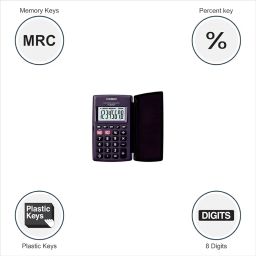 Casio HL820LV-BK Portable Calculator with Flip Cover image 1