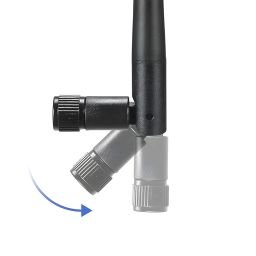 Hexonix 2.4G Antenna Folded Bluetooth WiFi Module ZigBee Antenna SMA to IPEX Feeder Line 2.4GHz 3dBi for IEEE802.11n WLAN System image 3