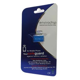 Envirochip - for Mobile Phone | Clinically Tested | Reduces Stress | Improves Heart and Brain Health (Blue) image 1
