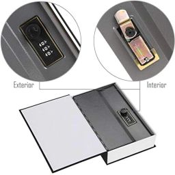 Vroxy Multi Use Security Safe Book Locker Box Safe Metal Cash Locker Vault with Combination (24 x 15.5 x 5.5 Cm, Assorted Color) image 4