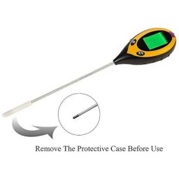 Genex Soil pH Meter, Soil Moisture Meter, 4-in-1 Soil Temperature/Light/pH/Moisture Measuring Tool image 4