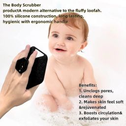 RENESMEE Body Scrubber for Bathing - Dead Skin Remover, Premium Super Soft Silicone Body Shower Scrub, Reusable Body Cleansing Brush for Men, Women and Children - 1 Pc (Scrubber) image 5