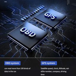 CLOUDSALE Car Hud GPS Dual System & Multi-Function Dashboard Obd2 & Smart Speedometer Auto Gauge Alarm System Universal For All Car And Trucks Hud Meter image 1