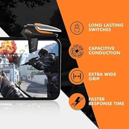 Cubonic Mobile Pubg Auto Game Triggers For Mobile Phone, Smartphone, Shooter Sensitive Controller Joysticks Aim & Fire Trigger -1 Pair image 3