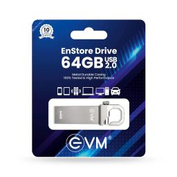 EVM EnStore 64GB Metal USB 2.0 Flash Drive - High Read Speeds up to 15MB/s & Write Speeds up to 8MB/s - Durable Metal Casing - Ideal for Data Transfer & Storage - (EVMPD/64GB) image 5