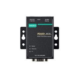 Moxa MGate MB3180: 1 Port RS-232/422/485 Modbus TCP to Serial Communication Gateway image 1