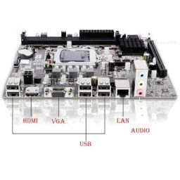 TrakinPC Core i3 CPU Desktop PC Computer (4GB RAM / 500GB HDD/128GB SSD/HDMI/NVMeM.2 Slot/VGA/Ethernet/HD Graphics 2000 / USB 2.0 / Win10pro) Basic Software Installed Black image 4