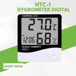 MCP Healthcare Room Thermometer Digital With Clock Features Thermometer Thermometer Indoor & Outdoor Thermometer LCD Electronic Temperature Humidity Meter Hygrometer Weather Sensor Thermometer image 3