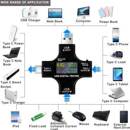 amiciSense USB Tester Charge Indicator, PD Type-C USB Amp Detector Digital Meter image 1