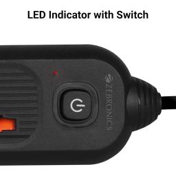 ZEBRONICS Power BAR 145, Extension Board/Strip, 2000 Watts, 10 Amps, 1x Type C Port, 4X Universal Socket, 2X USB Port, LED Indicator, On/Off Switch, Wall Mountable, 5 Meter image 5