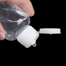 vend trendy 20ml Empty Clear Plastic Sqaure Bottles Refillable Travel Size Cosmetic Containers Small Leak Proof Squeeze Bottles with White Flip Cap for Shampoo,Lotion (20, Round, 50, YP-CSM-01) image 3