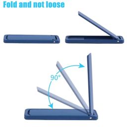 FLASHFOX Phone Kickstand, Phone Stand, Mobile Stand, Vertical and Horizontal Stand, Adjustable Angle, Compatible with iPhone & Any Other Cellphone (Pack of 1) Black image 3