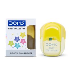 DOMS Multicoloured Dust Collector Sharpener Blister Pack of 20 image 5
