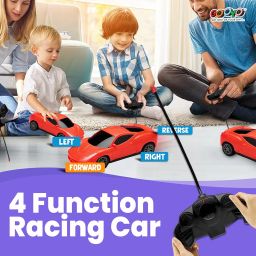 Gooyo GY-222CH Rechargeable Remote Control Car Toy | Red Color, Power Source: Lithium Rechargeable Battery for Car (Included) & 2xAA Battery for Remote Controller (Not Included) image 3