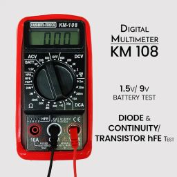 KUSAM-MECO 3½ DIGIT 1999 Counts Digital Multimeter KM 108|8 Functions With 23 Ranges|Easy To Operate| 1 Year Warranty image 2
