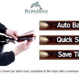 Pacific Image PowerFilm Plus 35mm Film Scanner. Faster Scan Speed. Auto Batch scan Negative/Positive Filmstrips. Up to 10 Film Strips/Maximum 60 Frames in One Batch. 24MP. Mac/Pc. image 2
