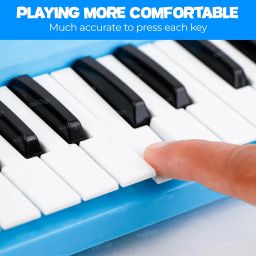 Zest 4 Toyz 37 Key Piano Keyboard Toy with Power Option, Recording and Mic, Electronic Piano Keyboard Multi-Function Portable Piano - Blue image 4