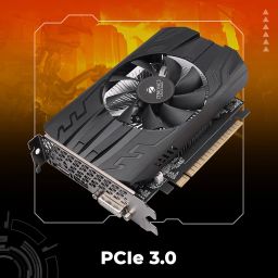 ZEBRONICS GTX1050TI-4GD5 Graphic Card with Display outputs HDMI, DVI & VGA,PCI Express x16 (pci_e), 4GB GDDR3 RAM image 1