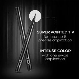 RENEE Pointy End Sketch Pen Smudge Proof Eyeliner - Matte Finish, Light Weight, Water Resistant, Long Stay Highly Pigmented with One Stroke Application Formula - Black image 3