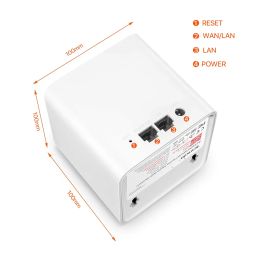Tenda Nova MW5G Whole Home Mesh Wi-Fi System, 2500sq² Wi-Fi Coverage, Two Gigabit Ports, Work with Amazon Alexa, Parental Controls, Easy Set Up, Router and Wi-Fi Booster (Pack of 2) image 1