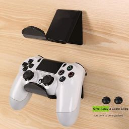 UJEAVETTE Toy 2xAcrylic Headphone Stand Holder Earphone Game Controller Hanger Display Black Display Cases & Stands image 2