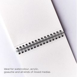 VARIETY CANVAS 50 Sheet A5 Sketchbook Set | Top Spiral-Bound Sketchpad for Artists | Sketching and Drawing Acid Free Paper, for Doodling | Artist Oxfort Sketch Book (Mix) image 5