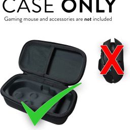 M.G.R.J® Portable Carrying Case Cover for Logitech G502/G305/G604/G603/G600/G703/G403/G PRO/G900/G903/G910/MX Master 3/MX Anywhere 2 Gaming Mouse (Hard|EVA|Black) image 1