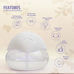 Aromahpure Air Revitalizer|1800ml | White | Air Humidifier with Built-in Blue LED Light & Wide Coverage Area Upto 100 ml Improves air Quality, Room Moisture, neutralize Perfect for Home & Office image 2