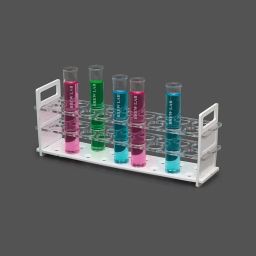 Supertek Stand for Test tube | Rack (3 Tier) 25 mm x 18 mm Tubes Polycarbonate| Scientific experiments | Laboratory use | Decorations |Crafts image 3