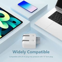 Tobo Mac AC Wall Adapter Plug Duckhead US Wall Charger AC Cord US Standard Duck Head Compatible with MacBook Mac i-Book/i-Phone/i-Pod AC Power Adapter Brick. image 5