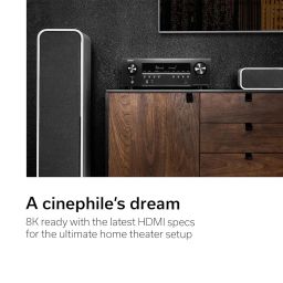 Denon AVR-S760H 7.2 Ch AVR - 75 W/Ch (2021 Model), Advanced 8K Upscaling, Dolby Atmos Height Virtualization, DTS Virtual:X & More, Wireless Streaming, Built-in HEOS, Amazon Alexa Voice Control image 1