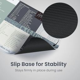Portronics Comfipad 3 Mouse Pad with Windows Shortcuts Design, Non-Slip Base, Stitched Edges, High-Precision Smooth Surface, Water Resistant Keyboard Pad for Gaming, Office & Home (Grey) image 1
