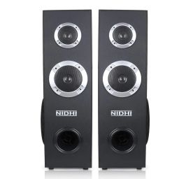 Nidhi Multimedia Speaker System Forest 1 Double Tower Speaker With Mic 150 W Bluetooth Tower Speaker image 1