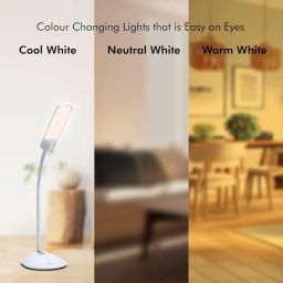 Wipro Garnet 6W LED Table Lamp - 3 Grade Dimming and Color Changing (Pack of 1, Cool Day Light/Neutral White/Warm White) image 4