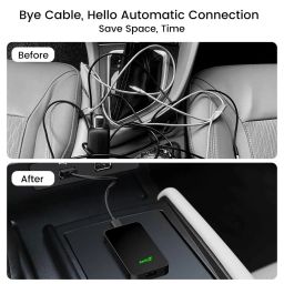 CarlinKit 2024 New Upgrade CarlinKit 5.0 2Air Adapter，Bring Wireless CarPlay/Android Auto，Plug-and-Play ，Senseless connectivity image 5