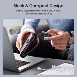 Ambrane 2 in 1 OTG Adapter Micro USB+USB Type C to USB Female Connector, OTG Pen Drive Adapter to Mobile Connector Type C, Compatible with All Devices image 5