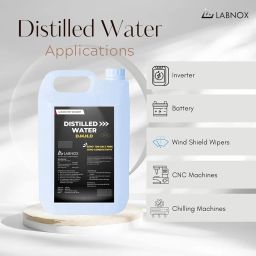 LABNOX Distilled Water | 5 litre | Pure Di-Ionised Distilled Water | For multipurpose uses Battery/Inverter, Autoclaving,Reagent water, Medical equipments image 3