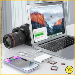 5-in-1 Memory Card Reader for Camera, USB OTG Adapter & SD Card Reader for iPhone 16 15 14 13 iPad Laptop, USB C & USB A Connector with Micro SD & SD Card Slots, Supports Fast Charging image 3