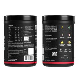 (by Nutrabay) HYPR Pre Workout | Naturally Flavoured & Sweetened with Monk Fruit | 200mg Natural Caffeine, 3000mg L-Arginine, 2000mg Beta Alanine, 2000mg Citrulline Malate - Lemon, 480g image 5