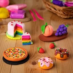 Eclet (Pack of 12) Air Dry Clay, Colorful Children Soft Clay, Creative Art Crafts, Gifts for Kids-Multi Color. Non-Toxic Modeling Magic Fluffy Foam Bouncing Clay Putty Kit for Kids with Tools .135 image 5
