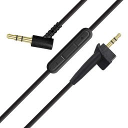 BUTIAO AE2 Replacement Audio Cable Cord for Bose Around Ear 2 AE2 Headphones with Inline Mic Volume Control 1.4 Meters 3.5mm to 2.5mm Cable for iOS Android System (Built-in Microphone) image 3