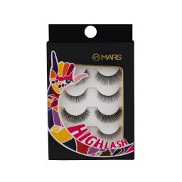 MARS HIGHLASH False Eyelashes for Women Set of 5 | Natural Look for Regular Use | Reusable | Lightweight | Comfortable & Easy to Use | Invisible Band (03-Natural-Dramatic) image 1