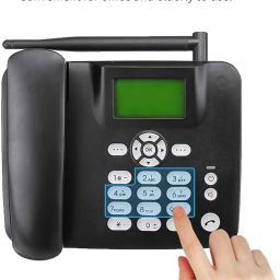 Drumstone (𝐒𝐭𝐞𝐚𝐥 𝐭𝐡𝐞 𝐃𝐞𝐚𝐥 𝐰𝐢𝐭𝐡 𝟏𝟎 𝐘𝐞𝐚𝐫𝐬 𝐖𝐚𝐫𝐫𝐚𝐧𝐭𝐲) Wireless GSM Desktop Phone with SIM Support, Landline for Home & Office, Wall-Mountable image 3