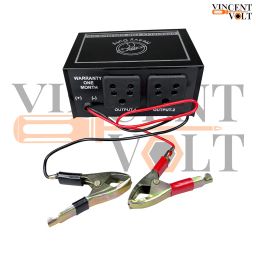Vincentvolt 12 Volt 100 watt DC to AC Converter with Two 240 Volt Charging Output Metal Body Heavy Duty Converter Black Color image 5