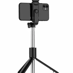 SURYAKUSH Best Quality R1S Bluetooth Remote Selfie Light 3in1 Selfie Stick Tripod Stand Single Gimbal for Camera, Mobile image 5