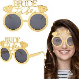 Party Decorations Item, Bride To Be Glasses For Wedding, Double Diamond GoldParty Glow Ornament-image-12