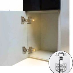 TechBlaze Wardrobe Cabinet Hinge LED Motion Sensor Lights, Set of 10 Almirah Lights Cupboard LED Hinge Lights Door Hinge Lighting Night Lights (Warm White, 0.25 W) Set of 10 Lights with Batteries Smart Bulb image 5