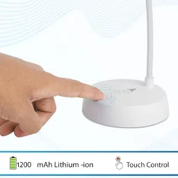 akr Powerful Rechargeable Emergency Touch Sensor On/Off Study Lamp USB Desk Study Lamp image 5