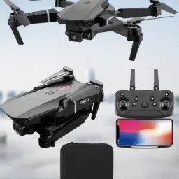 E88 WiFi FPV RC Dron with Dual Pro 4K HD Camera Wide-Angle Remote Control1 Drone-0
